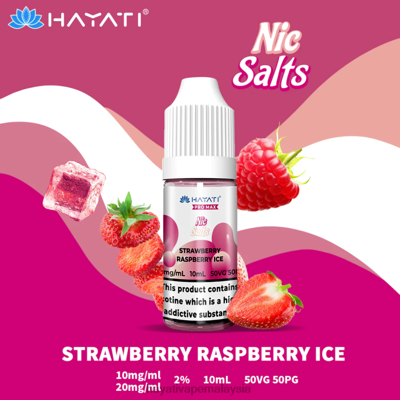 Hayati Pro Max garam nic ais raspberi strawberi 82Z4B245 Hayati Vape Review