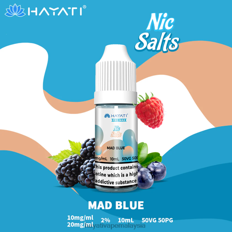 Hayati Pro Max garam nic biru gila 82Z4B243 Hayati Vape Malaysia