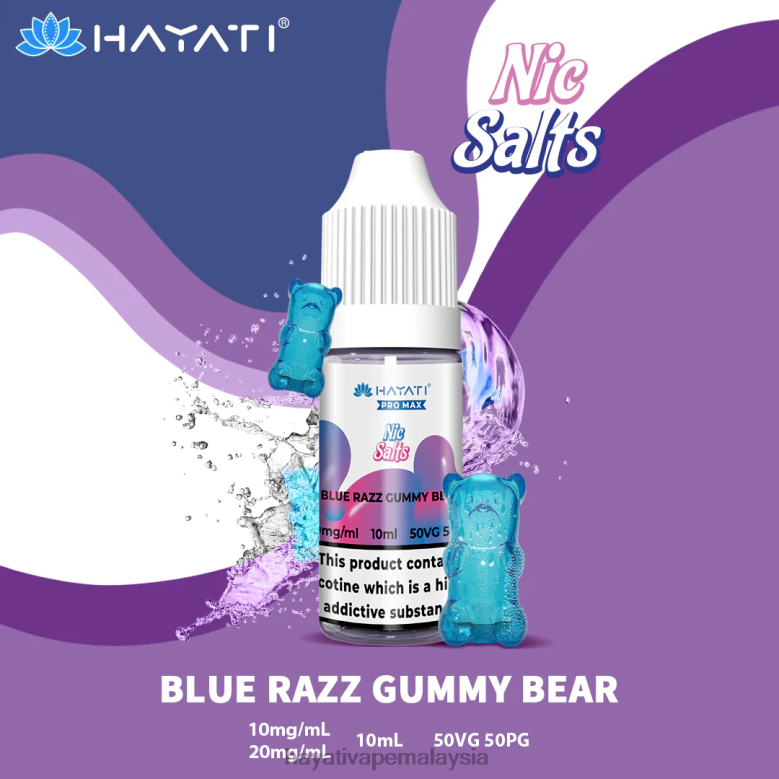 Hayati Pro Max garam nic blue razz gummy bear 82Z4B247 Hayati Vapes Wholesale