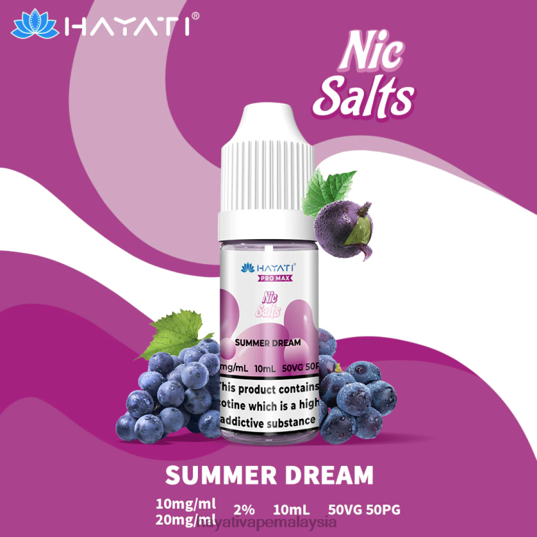Hayati Pro Max garam nic impian musim panas 82Z4B246 Hayati Vape Near Me
