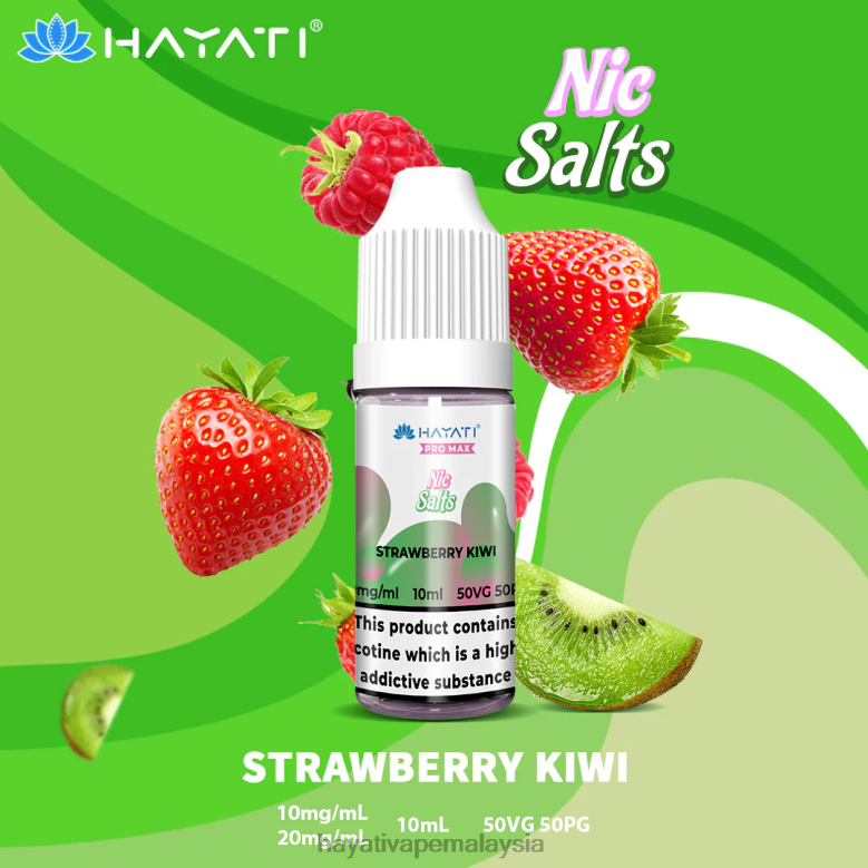 Hayati Pro Max garam nic kiwi strawberi 82Z4B253 Hayati Vape Malaysia