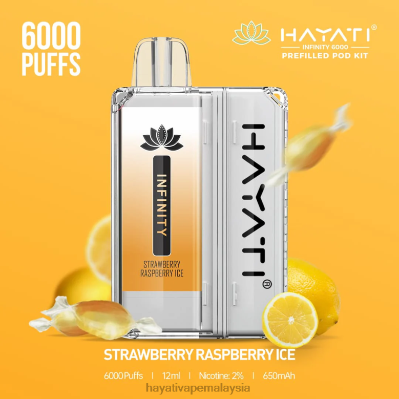 Hayati Infinity 6000 kit pod ais raspberi strawberi 82Z4B161 Hayati Malaysia