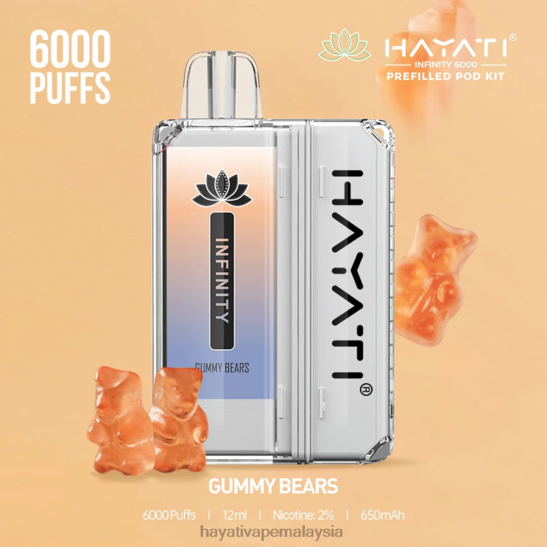 Hayati Infinity 6000 kit pod beruang bergetah 82Z4B151 Hayati Malaysia