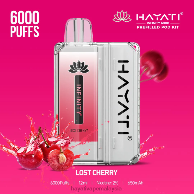 Hayati Infinity 6000 kit pod ceri hilang 82Z4B154 Hayati Vape Liquid