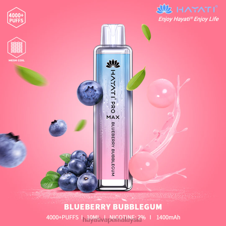 Hayati Pro Max pakai buang gula-gula getah blueberry 82Z4B137 Hayati Vapes Wholesale