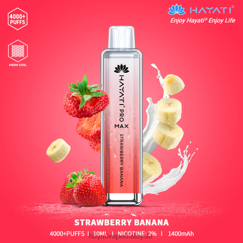 Hayati Pro Max pakai buang pisang strawberi 82Z4B139 Hayati Flavour List