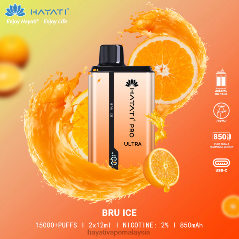Hayati Pro Ultra pakai buang 15000 sedutan bru ais 82Z4B198 Hayati Store Malaysia