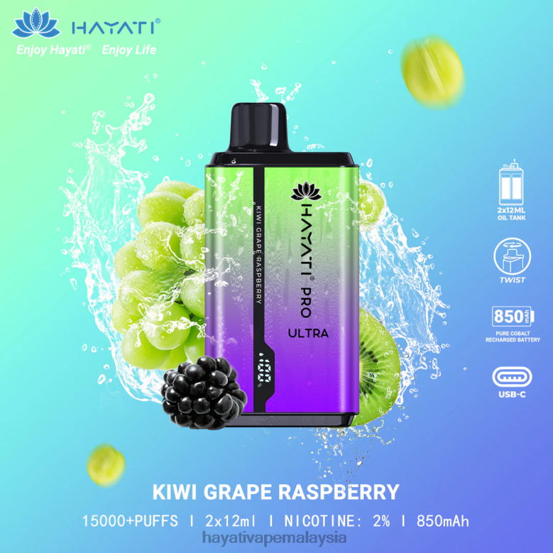 Hayati Pro Ultra pakai buang 15000 sedutan raspberi anggur kiwi 82Z4B202 Hayati Kuala Lumpur