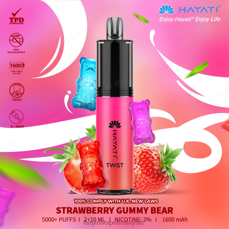 Hayati Twist pakai buang beruang bergetah strawberi 82Z4B82 Hayati Kuala Lumpur