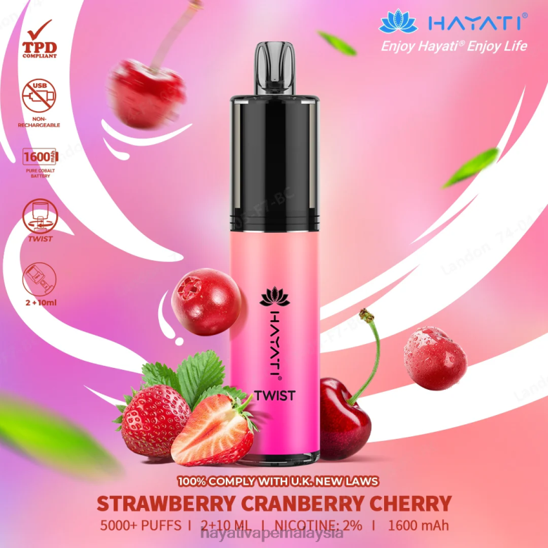 Hayati Twist pakai buang ceri kranberi strawberi 82Z4B81 Hayati Malaysia